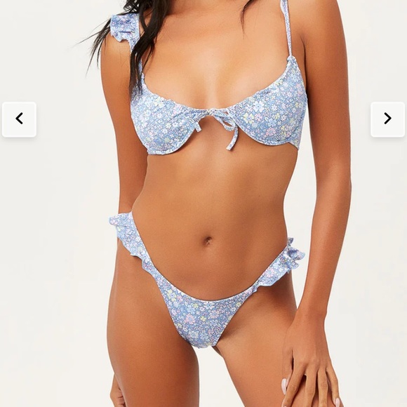 Frankie’s Bikini Spring Flowers Set NWT